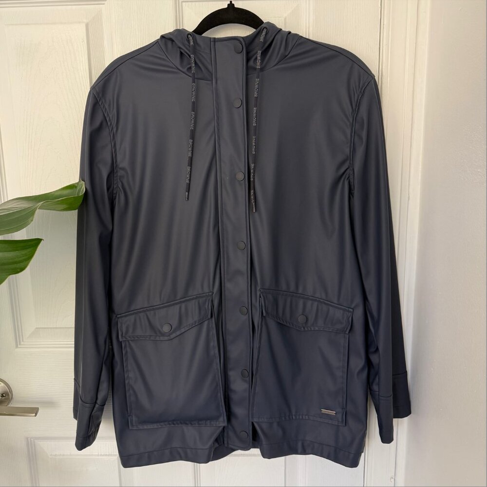Brownie Europe Classic Waterproof Raincoat — Navy Blue
